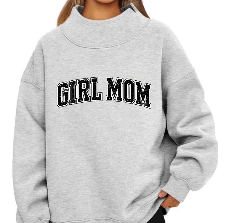 Simple girl mom mock