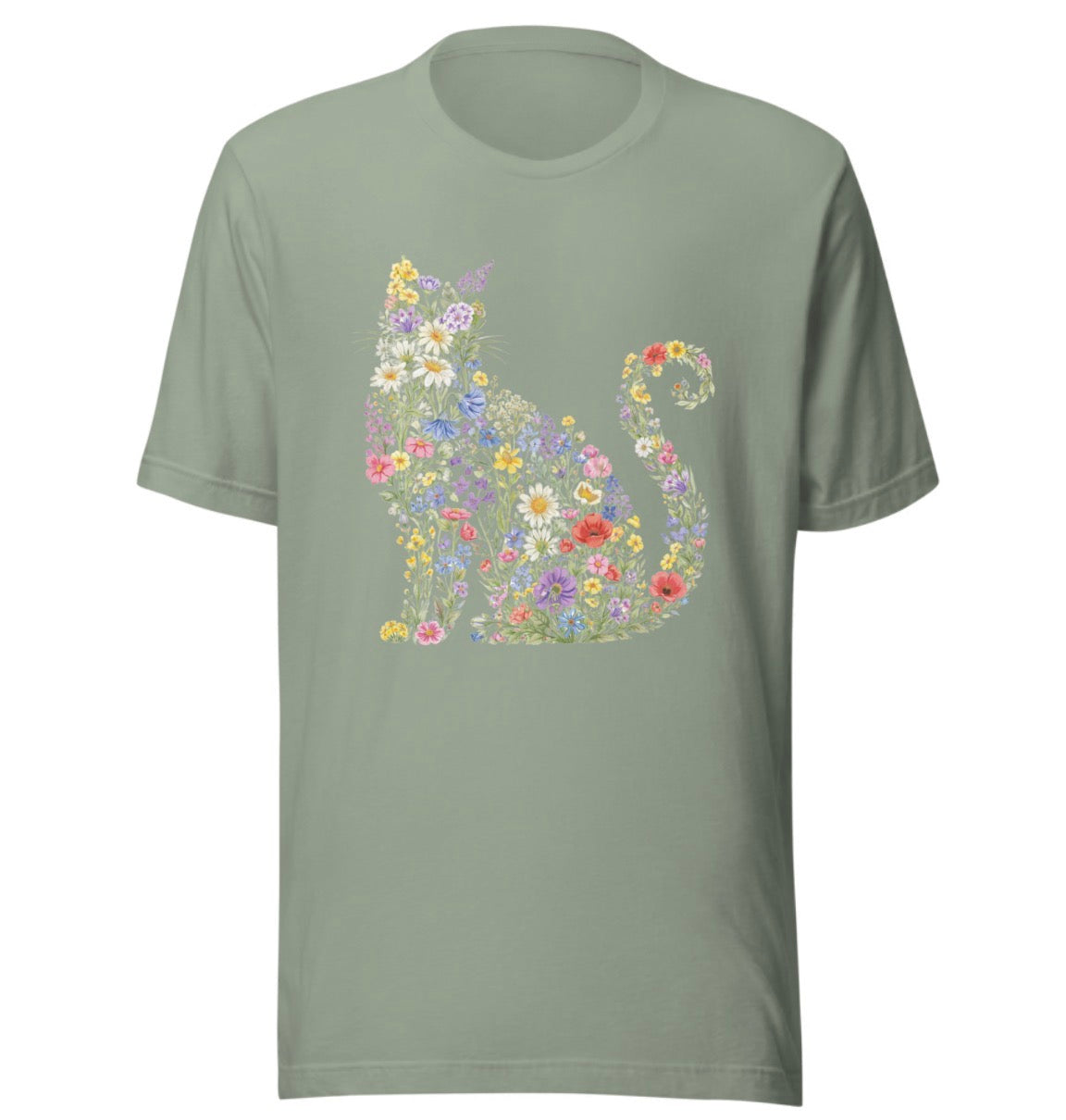 Floral Cat Tee