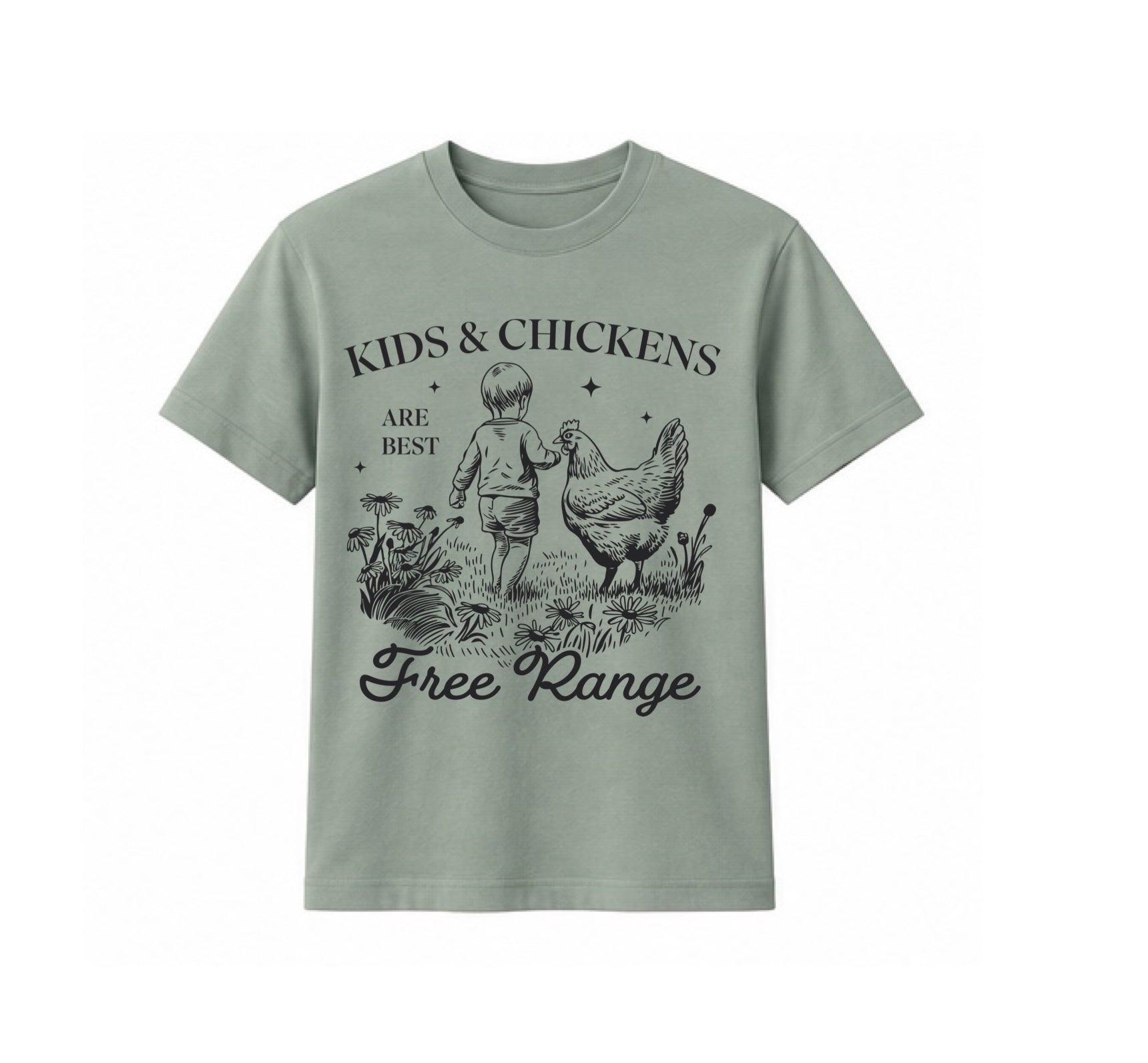 Kids & Chickens Tee
