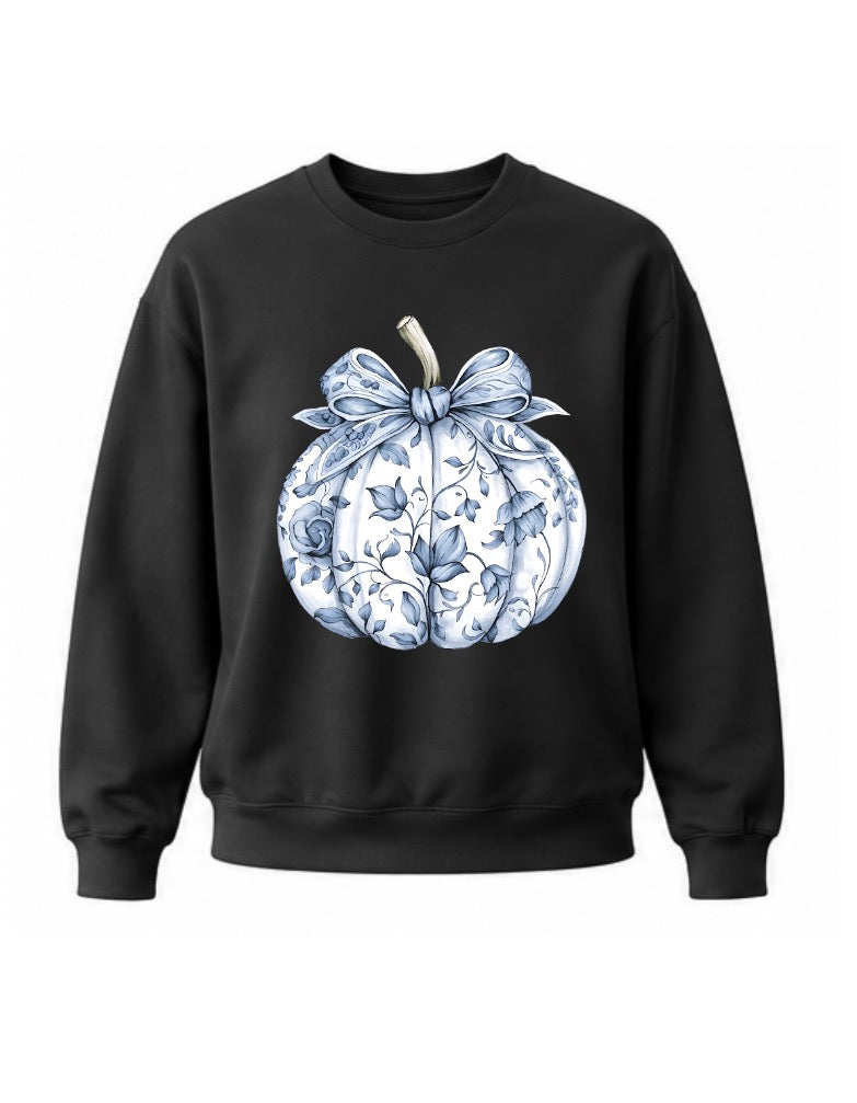 Blue Vintage Pumpkin Crew